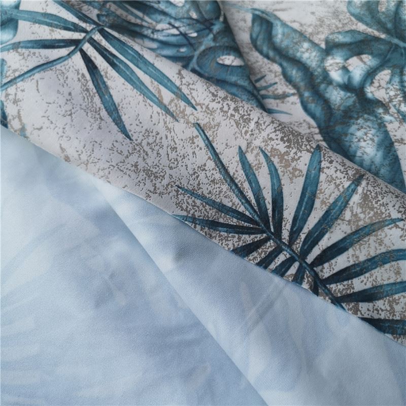 details of print and bronzing velvet fabric