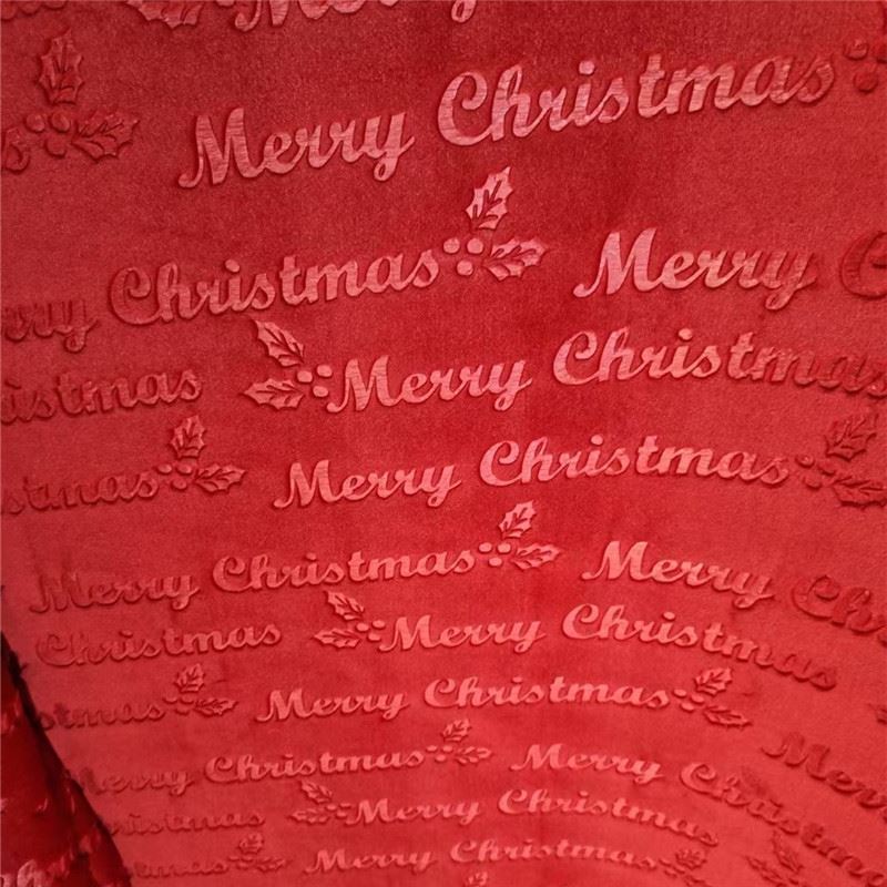 Merry Christmas blanket fabric