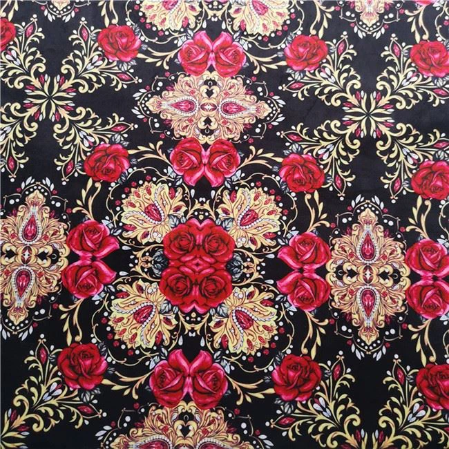 Floral Velvet Upholstery Fabric