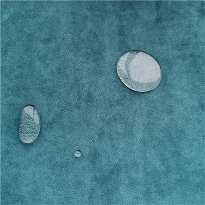 Vízálló velúr szövet