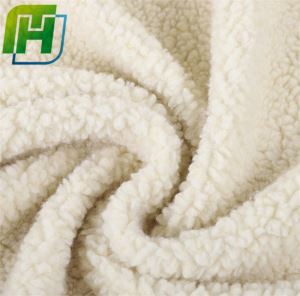 Fehér Sherpa gyapjúszövet